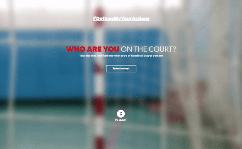 Dot.vu Interactive Content Platform - Customer Examples - Hummel - Handball Player Type 